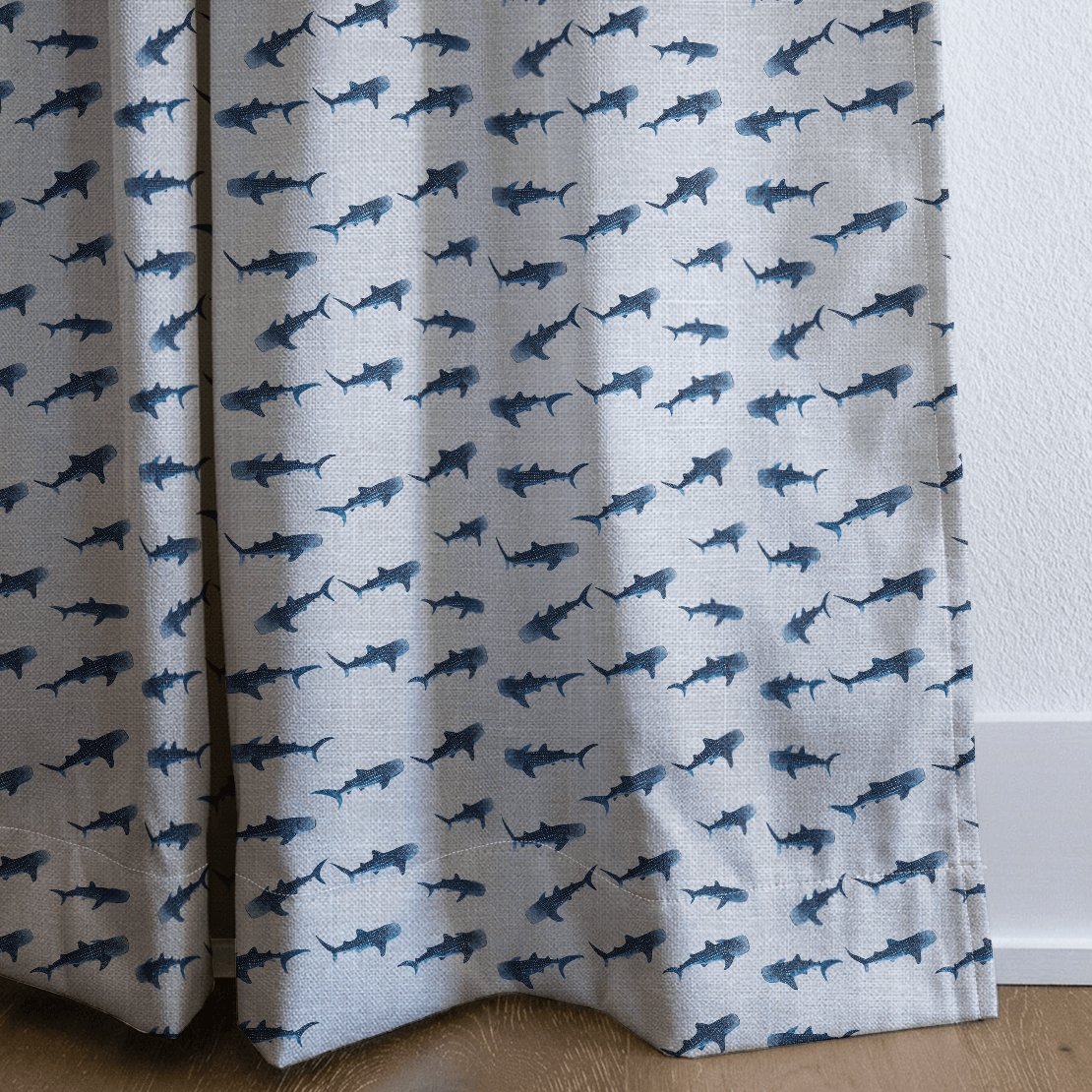 Whale Sharks - Curtain Panel - The Drapery