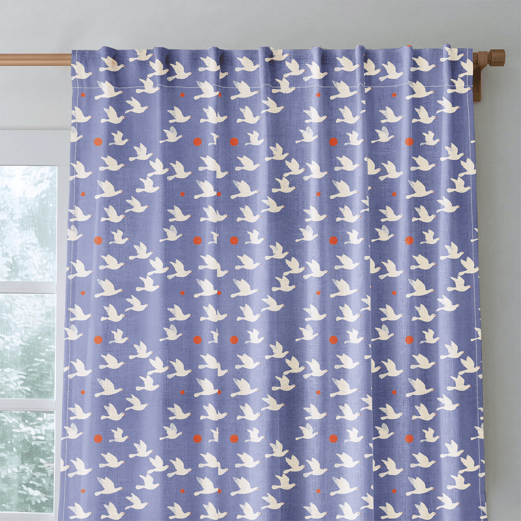 When Doves Fly - Curtain Panel - The Drapery