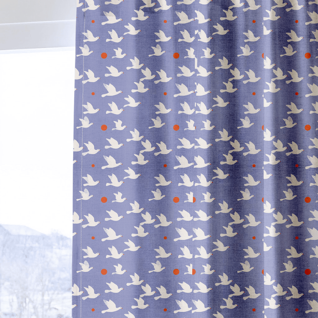 When Doves Fly - Curtain Panel - The Drapery