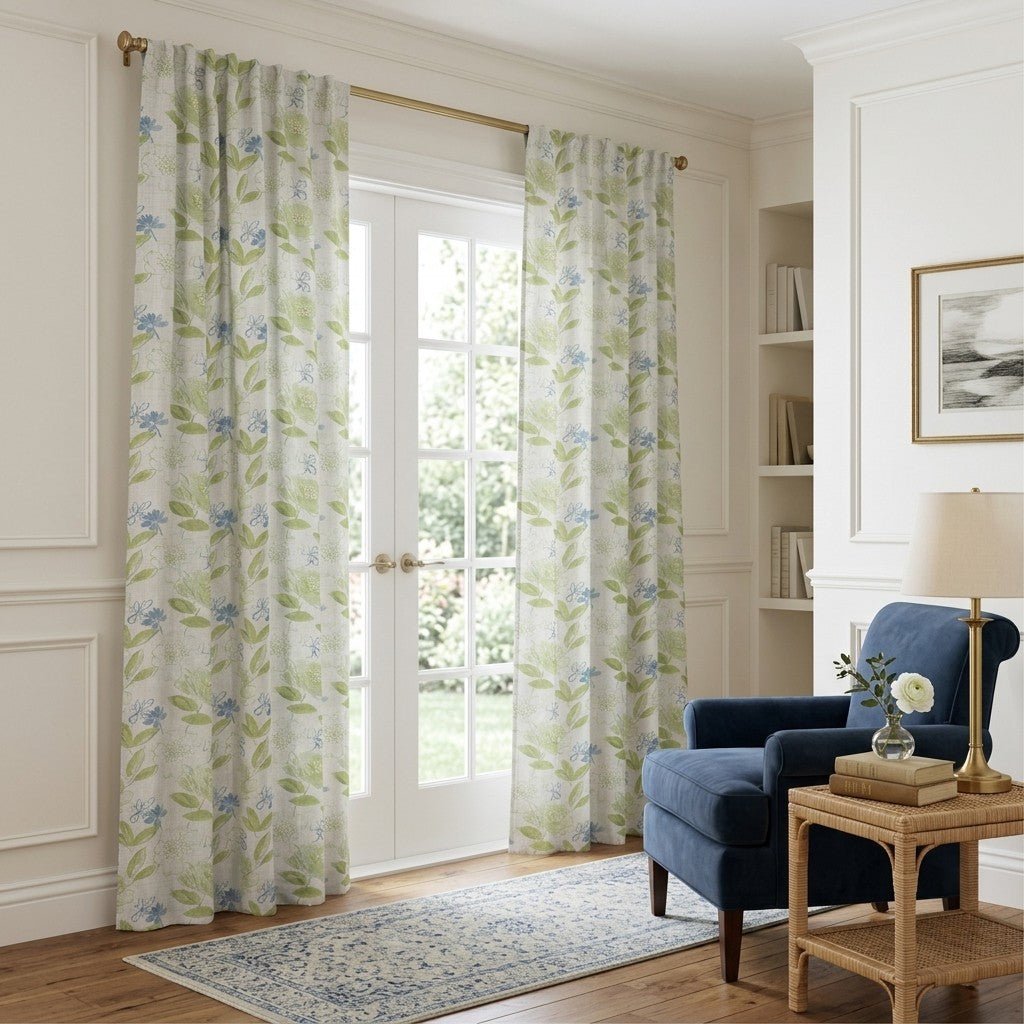 Whisper Bloom - Curtain Panel - The Drapery