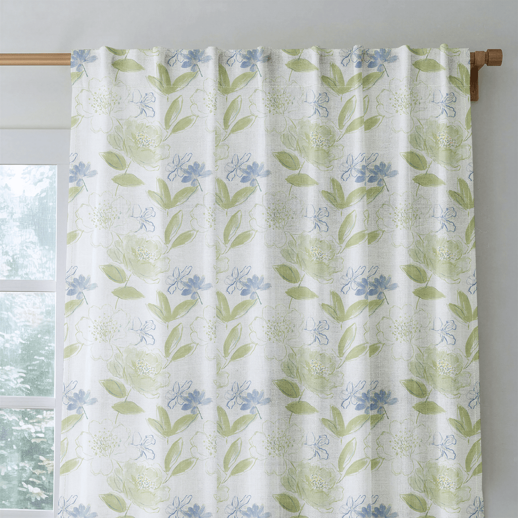 Whisper Bloom - Curtain Panel - The Drapery