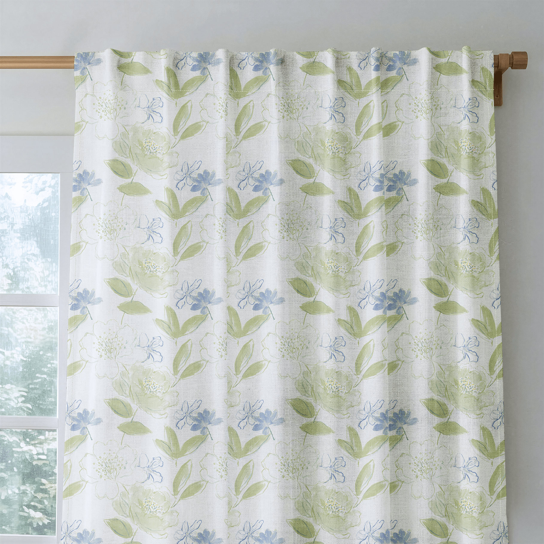 Whisper Bloom - Curtain Panel - The Drapery