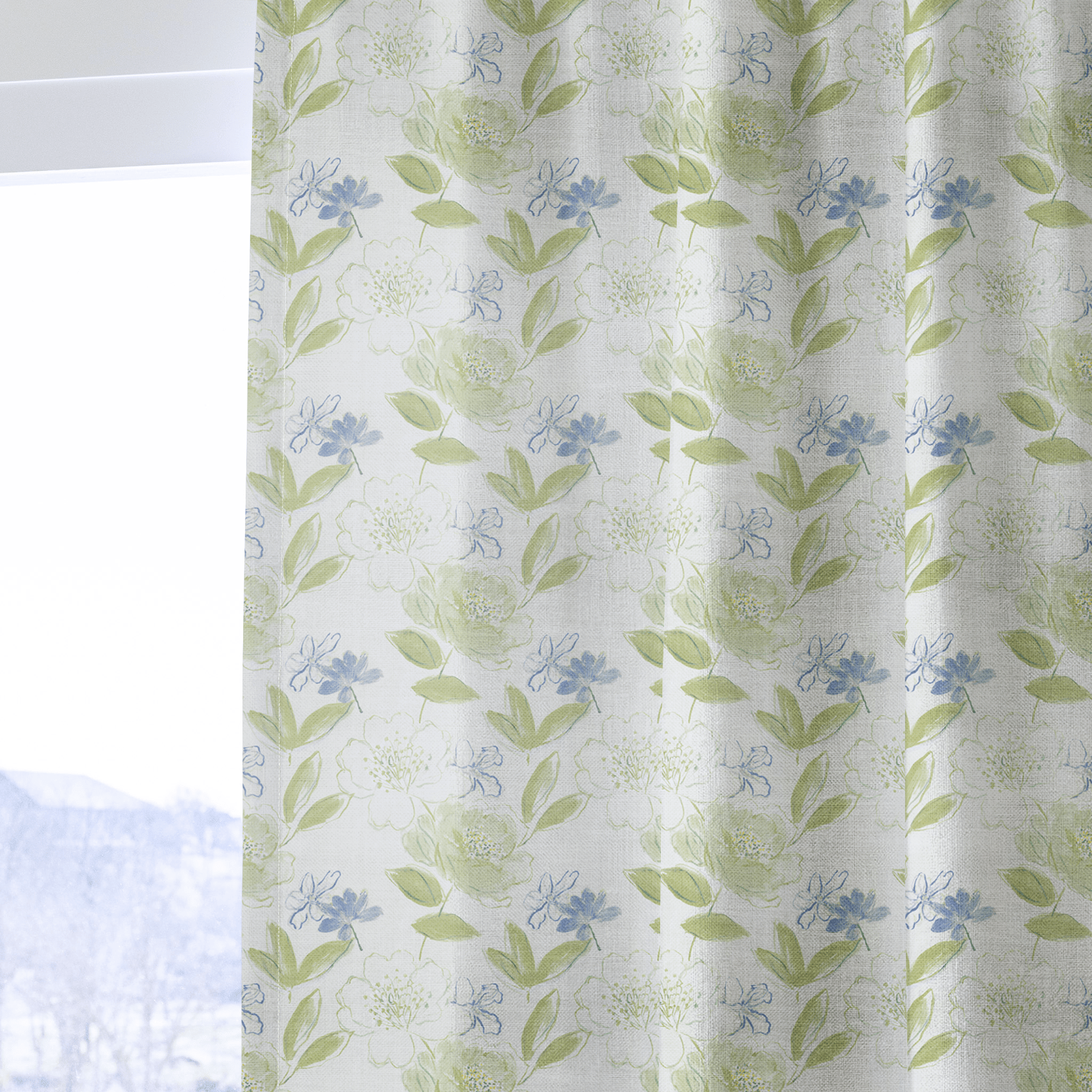 Whisper Bloom - Curtain Panel - The Drapery