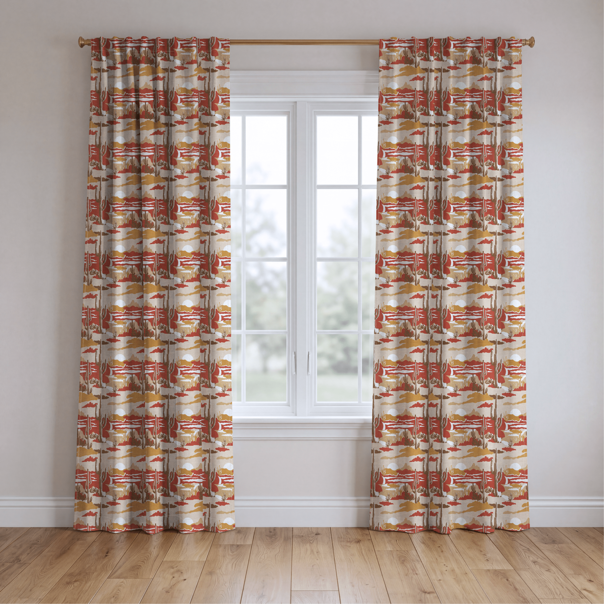 Wild Cactus - Curtain Panel - The Drapery