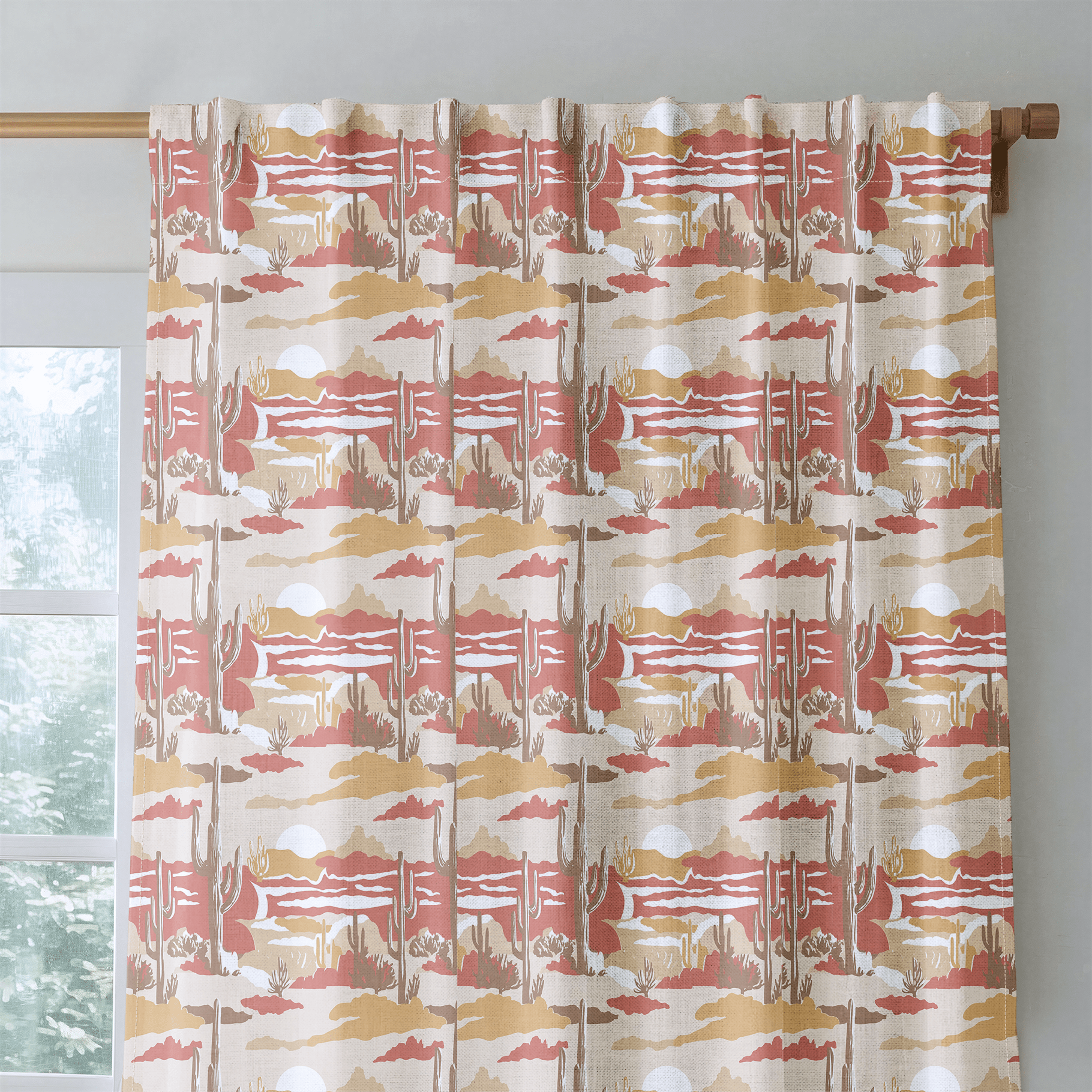 Wild Cactus - Curtain Panel - The Drapery