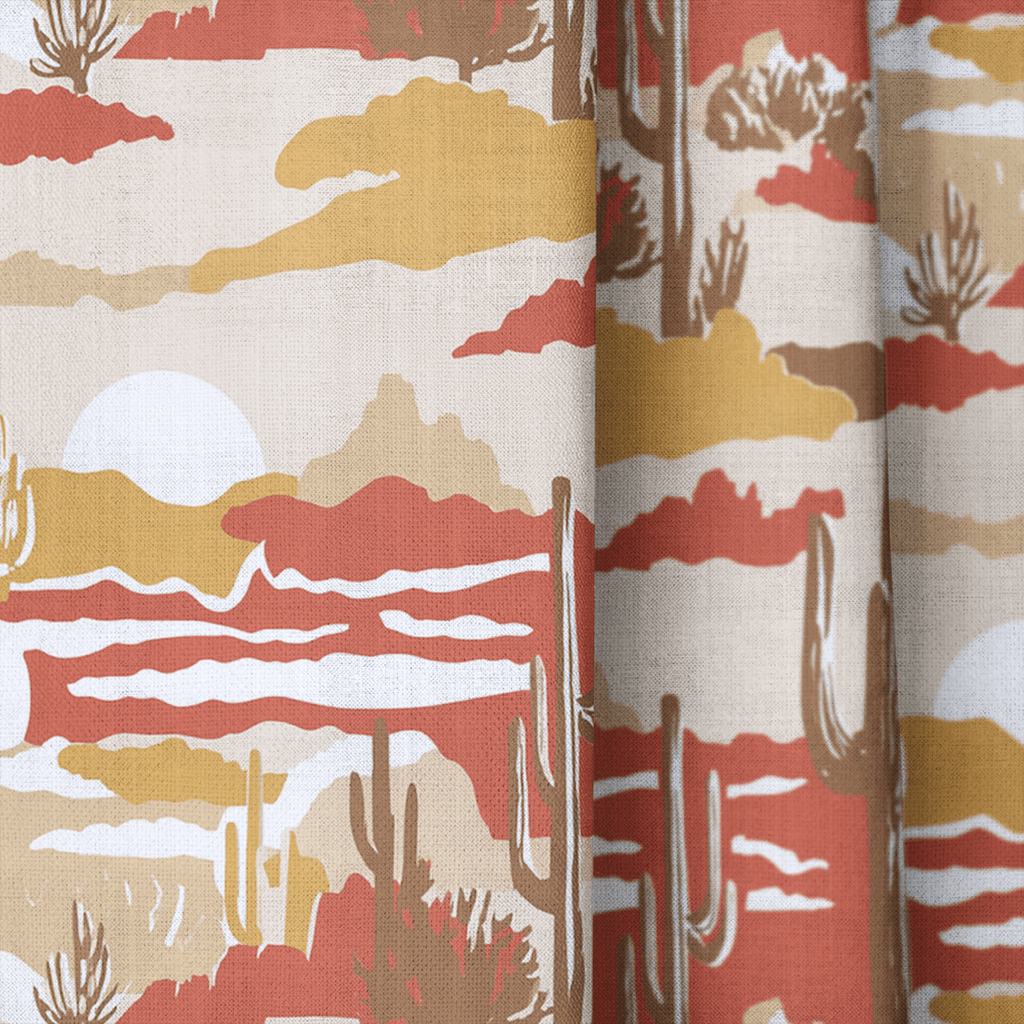 Wild Cactus - Curtain Panel - The Drapery