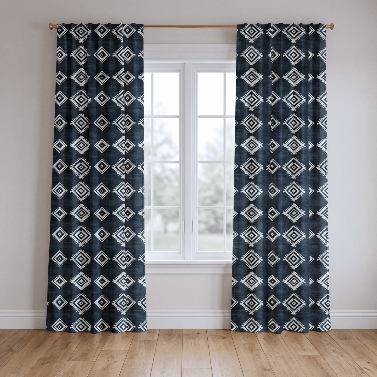 Wilder Blue - Curtain Panel - The Drapery