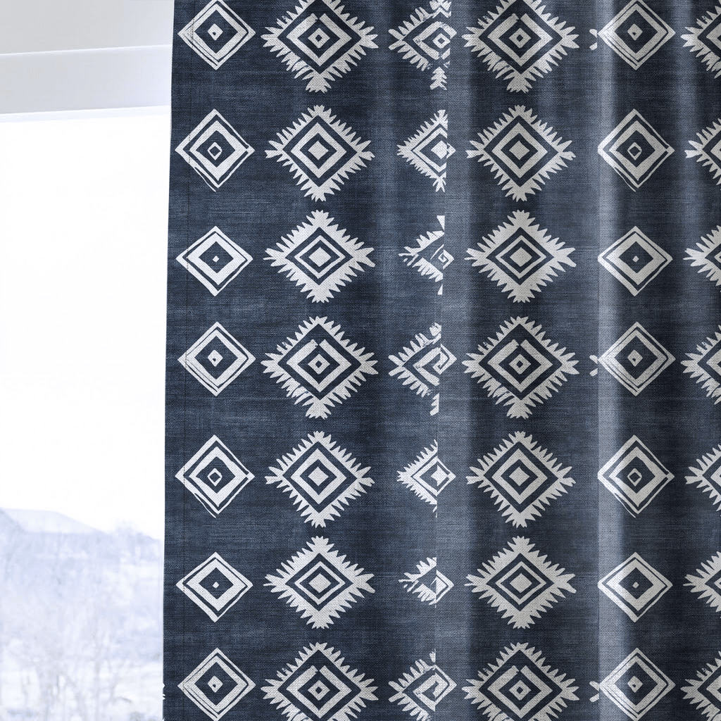 Wilder Blue - Curtain Panel - The Drapery