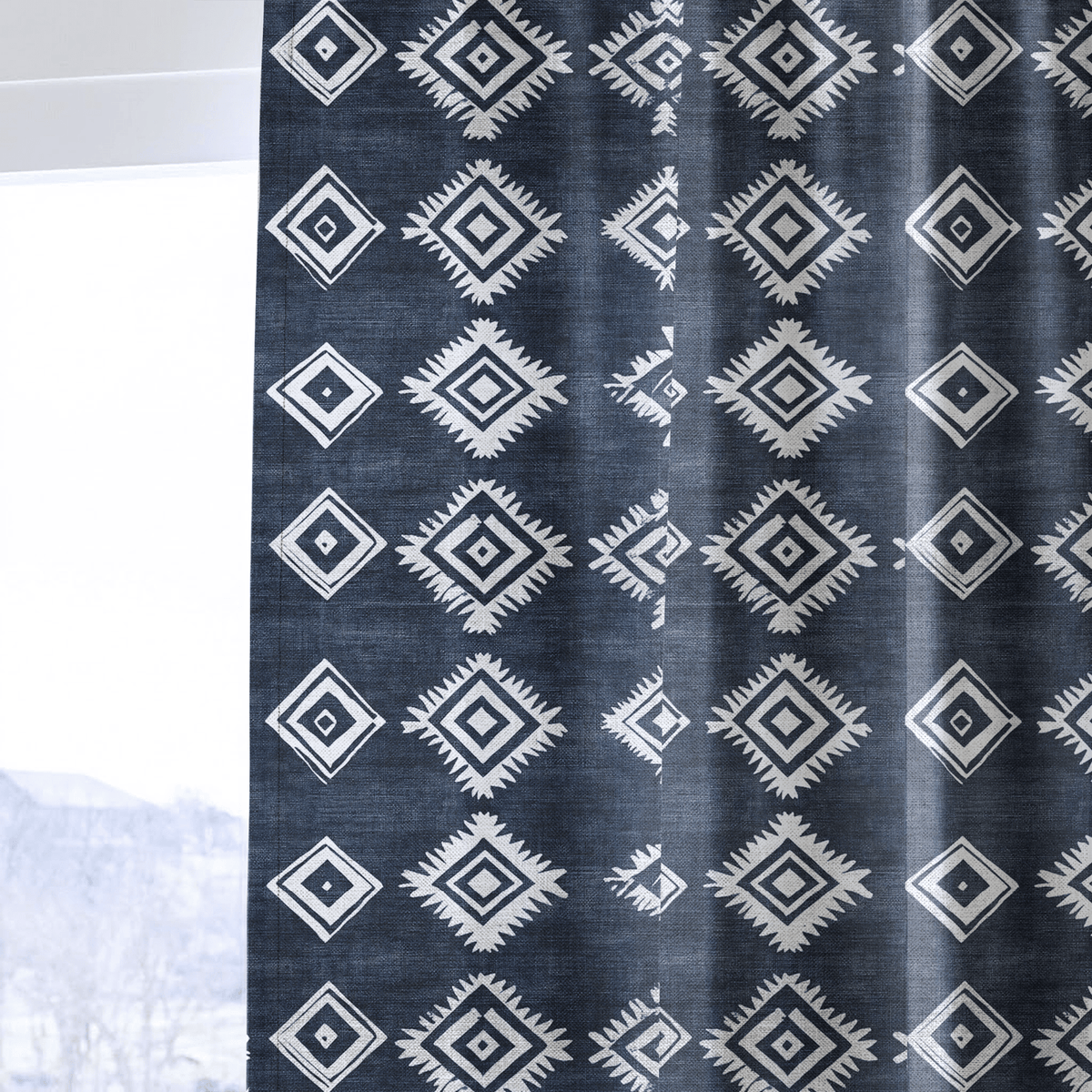 Wilder Blue - Curtain Panel - The Drapery