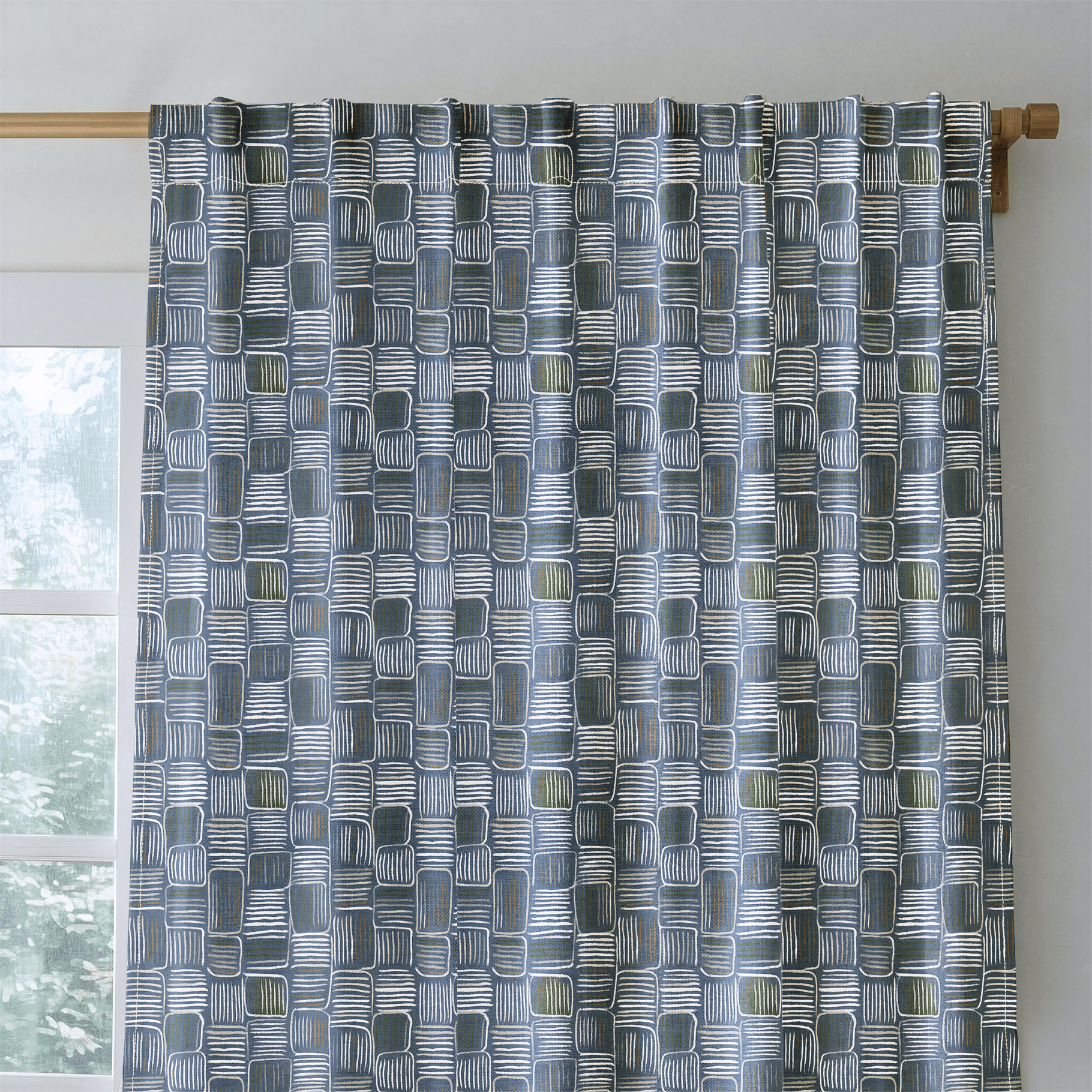 Wilder Brushstrokes - Curtain Panel - The Drapery