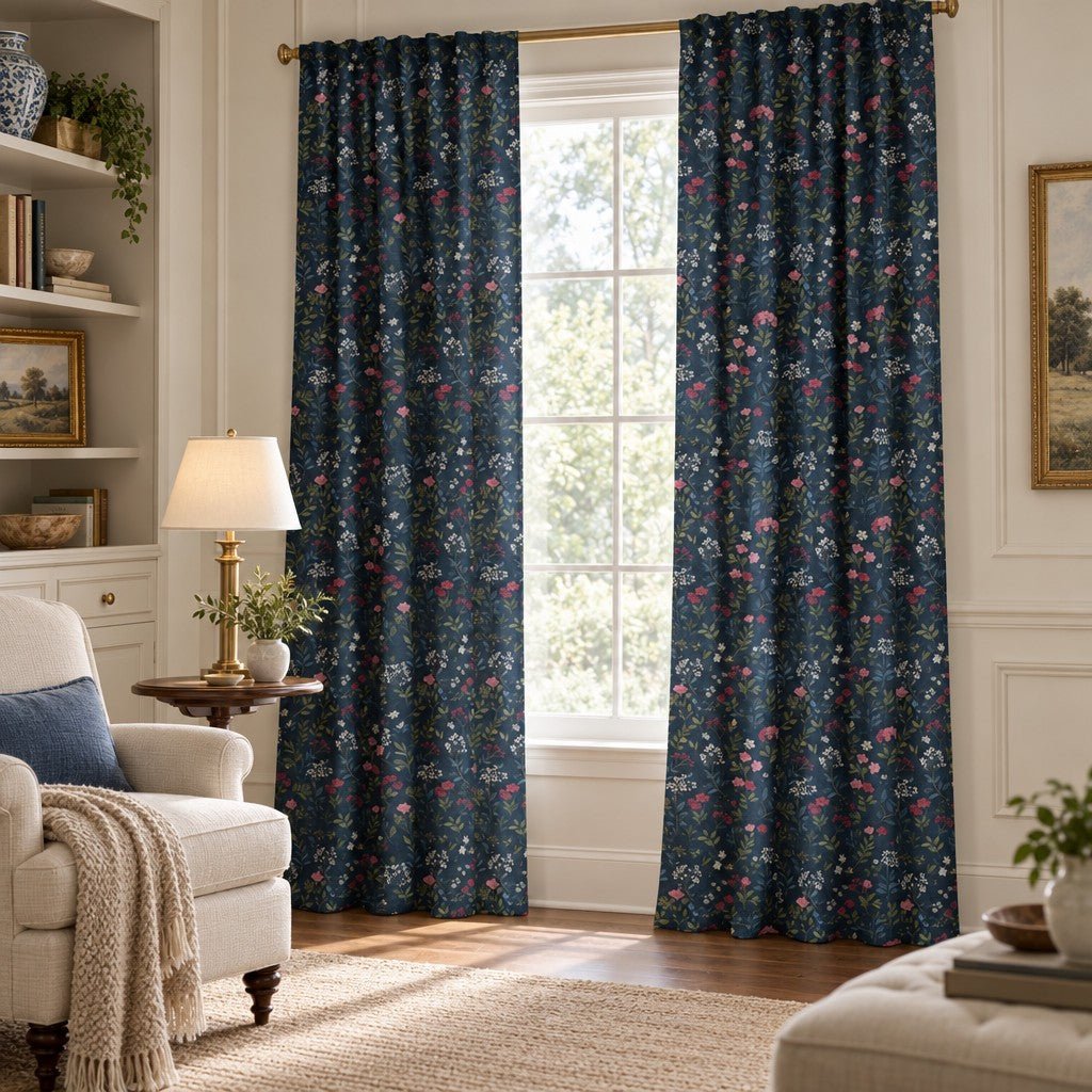 Wilding Bloom - Curtain Panel - The Drapery