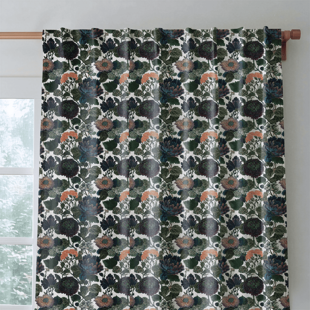 Wildwood on Eggshell - Curtain Panel - The Drapery