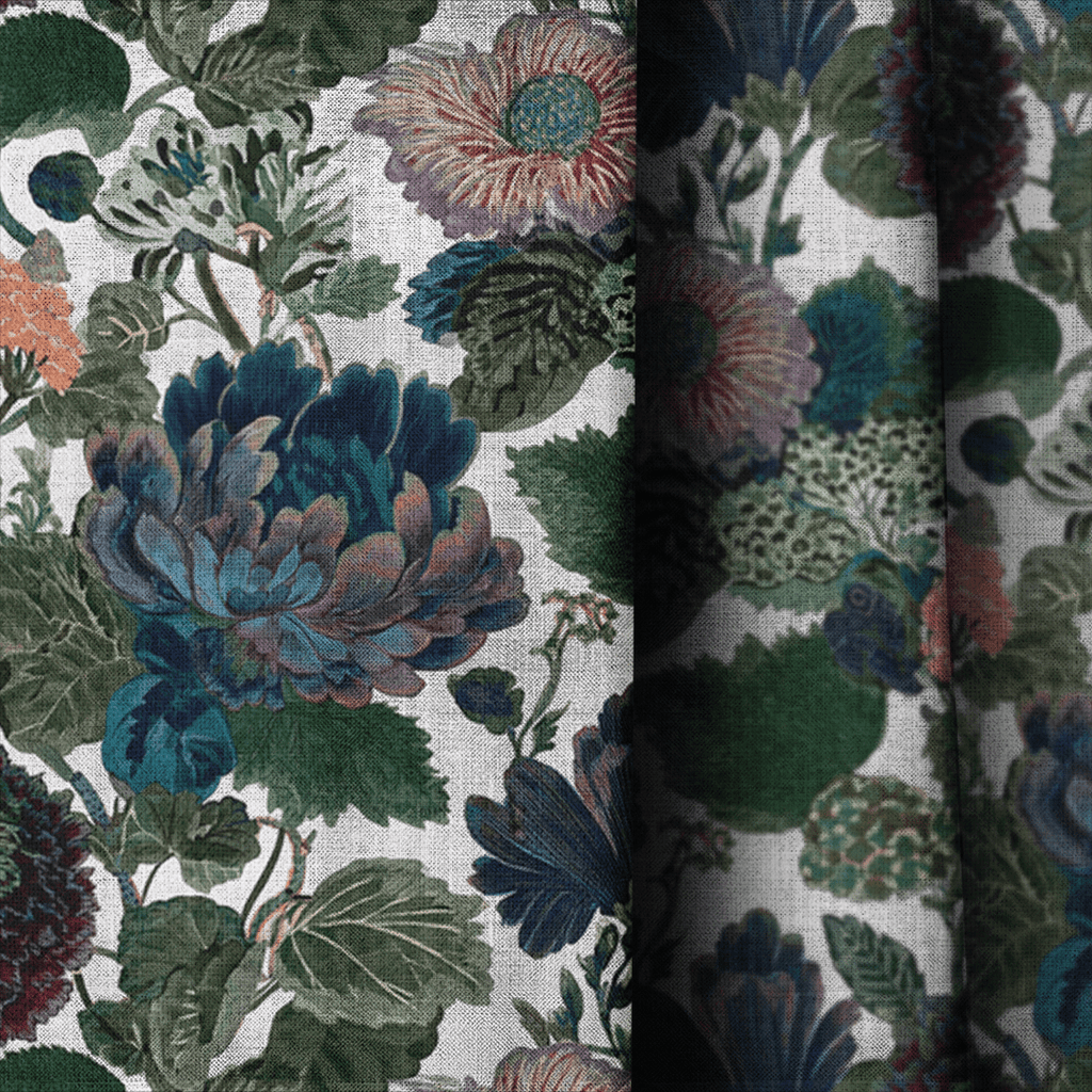 Wildwood on Eggshell - Curtain Panel - The Drapery