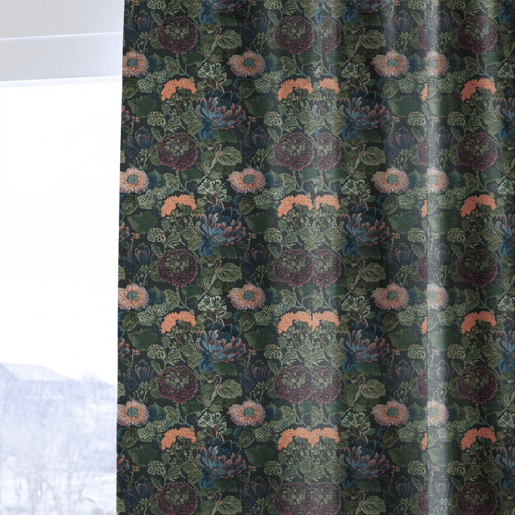 Wildwood on Moss - Curtain Panel - The Drapery