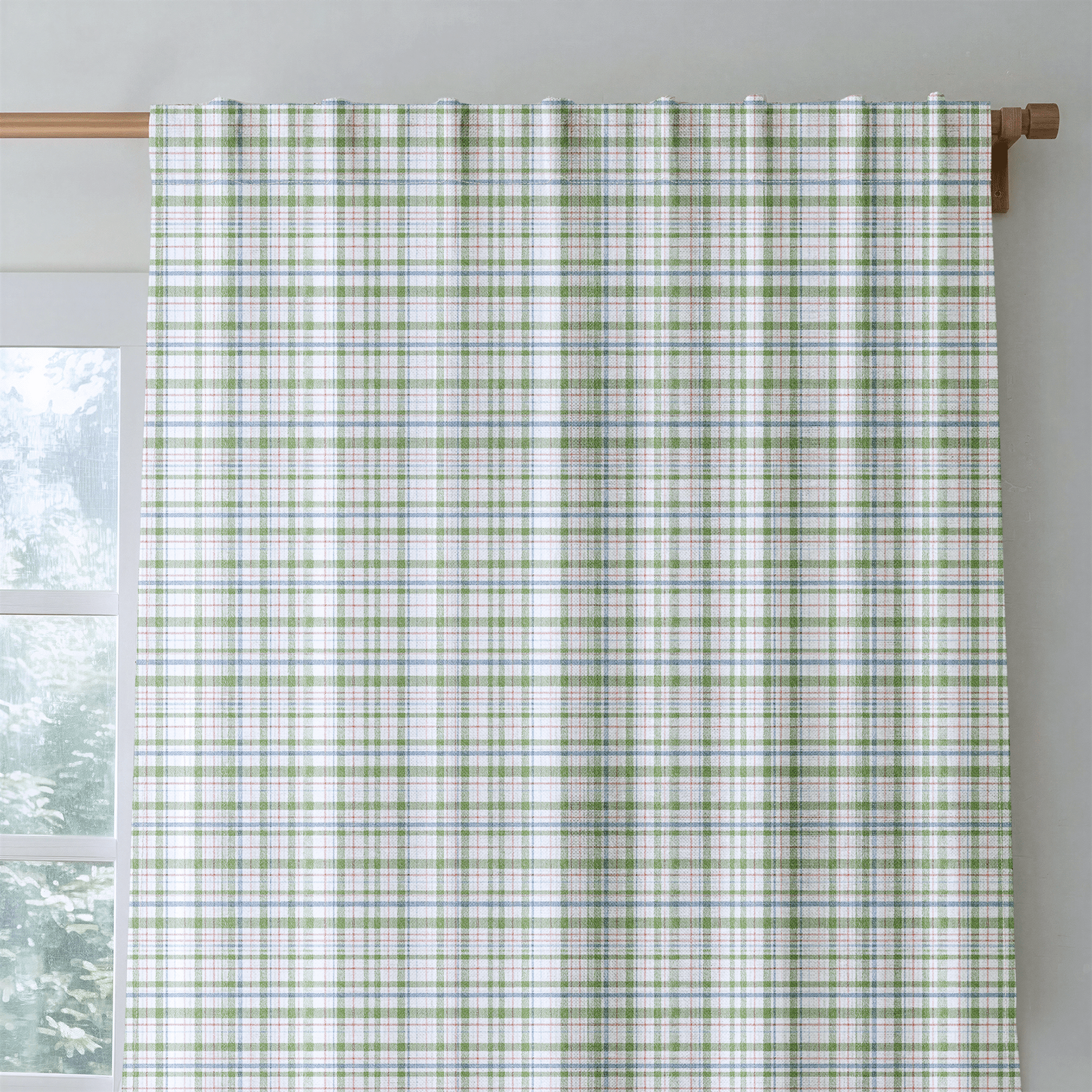 Windsor Plaid - Curtain Panel - The Drapery