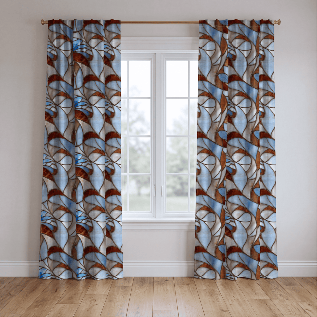 Wing Veil Pattern - Curtain Panel - The Drapery