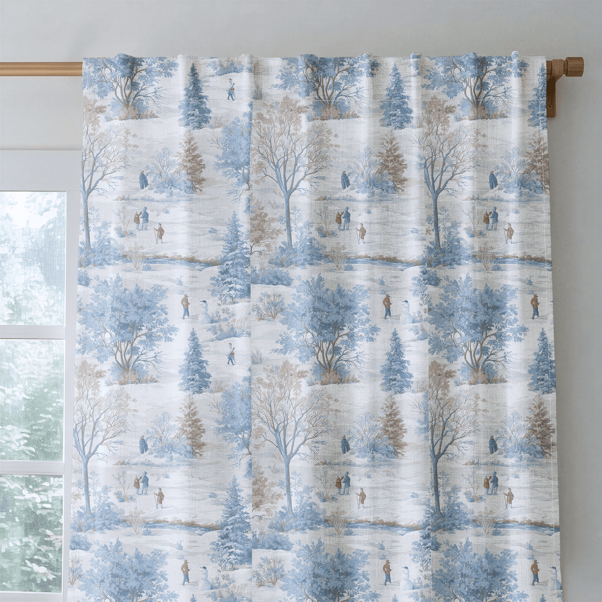 Winter Stroll - Curtain Panel - The Drapery