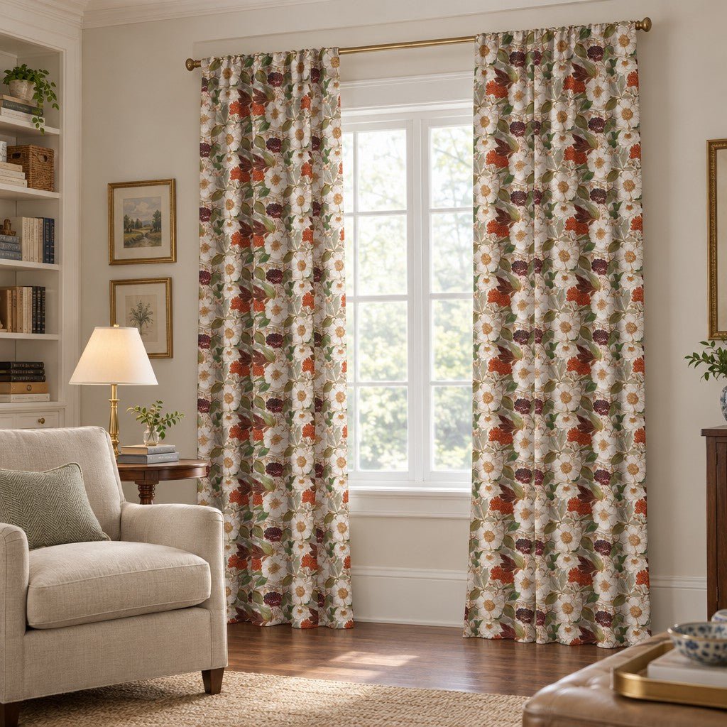 Winterberry Lace - Curtain Panel - The Drapery