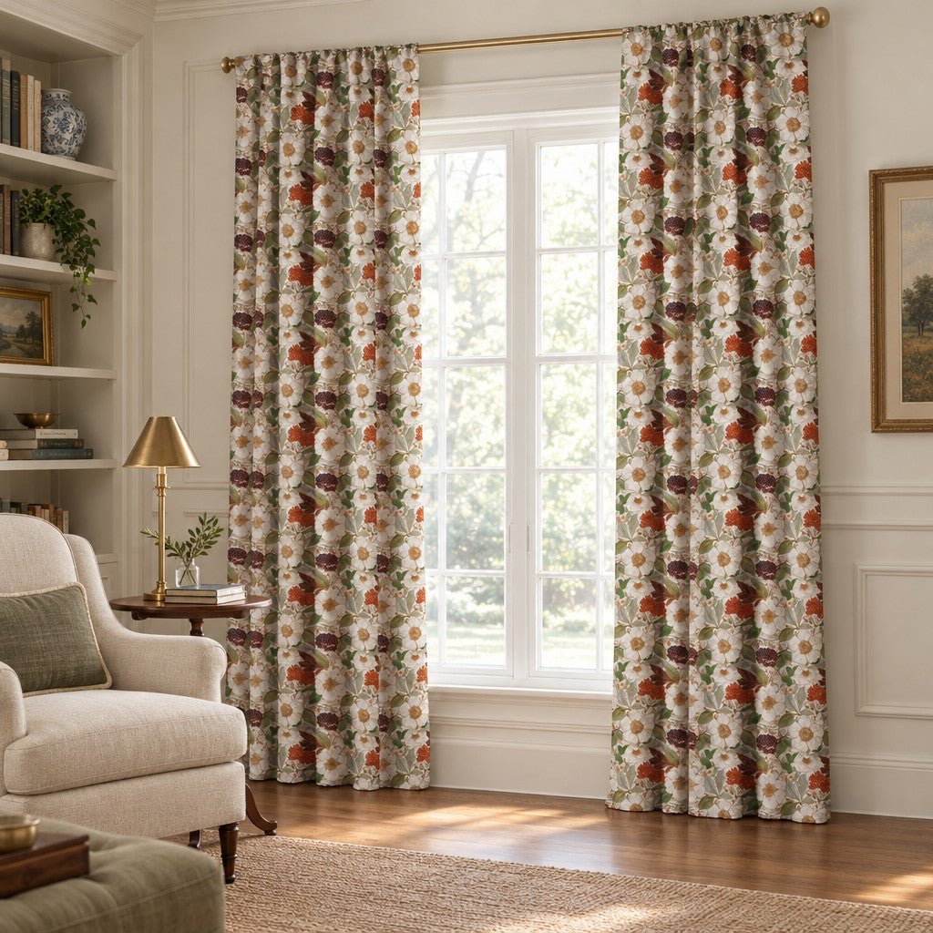 Winterberry Lace - Curtain Panel - The Drapery