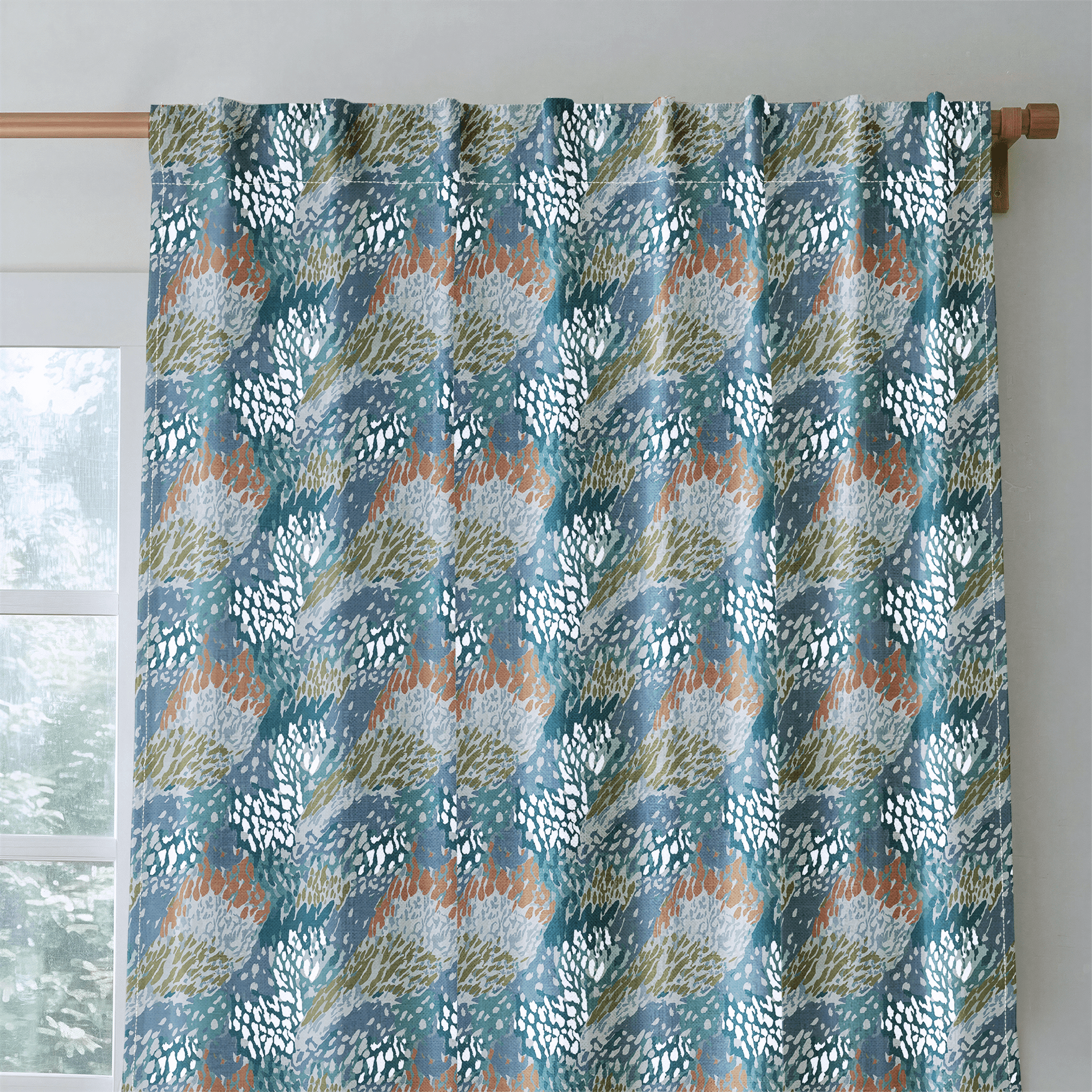 Wisteria Sky - Curtain Panel - The Drapery