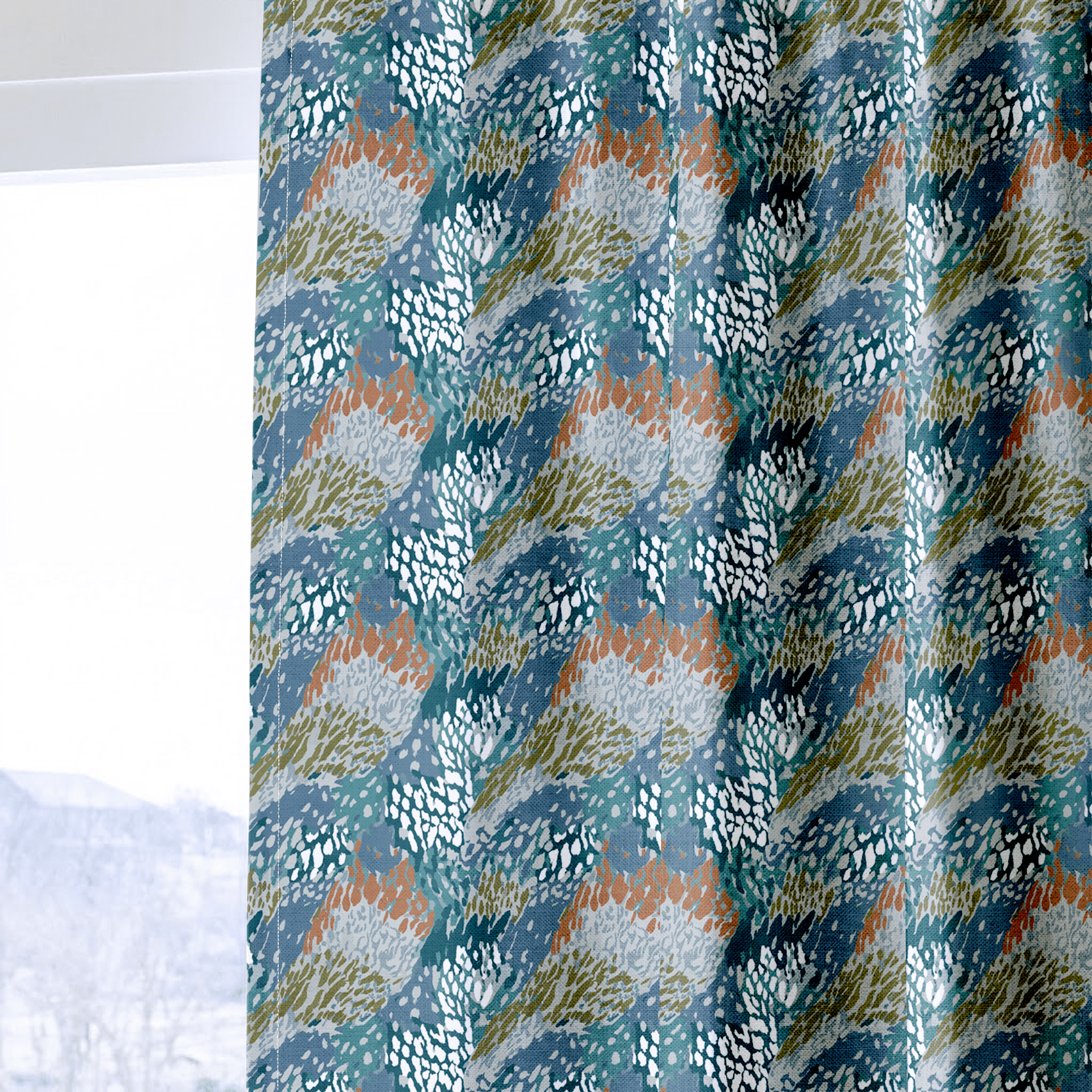Wisteria Sky - Curtain Panel - The Drapery