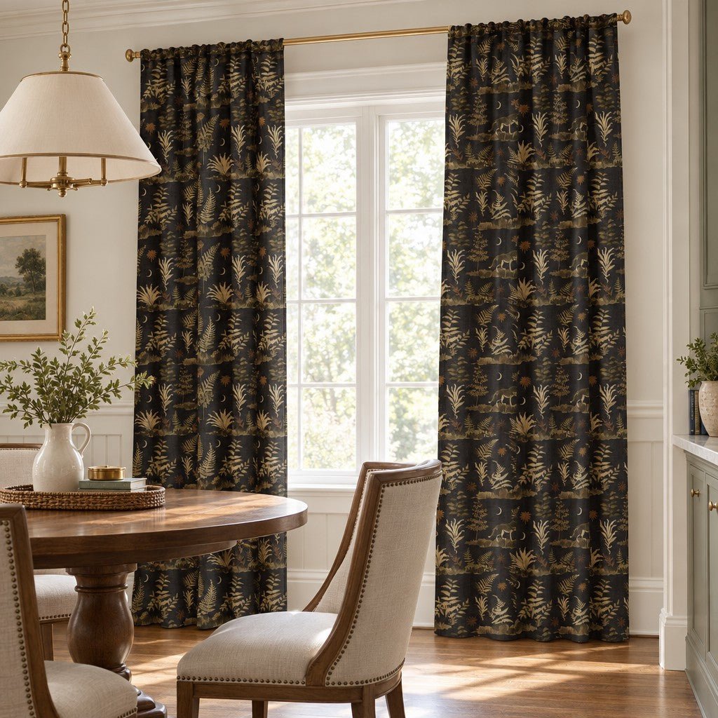 Wolf at Dusk - Curtain Panel - The Drapery