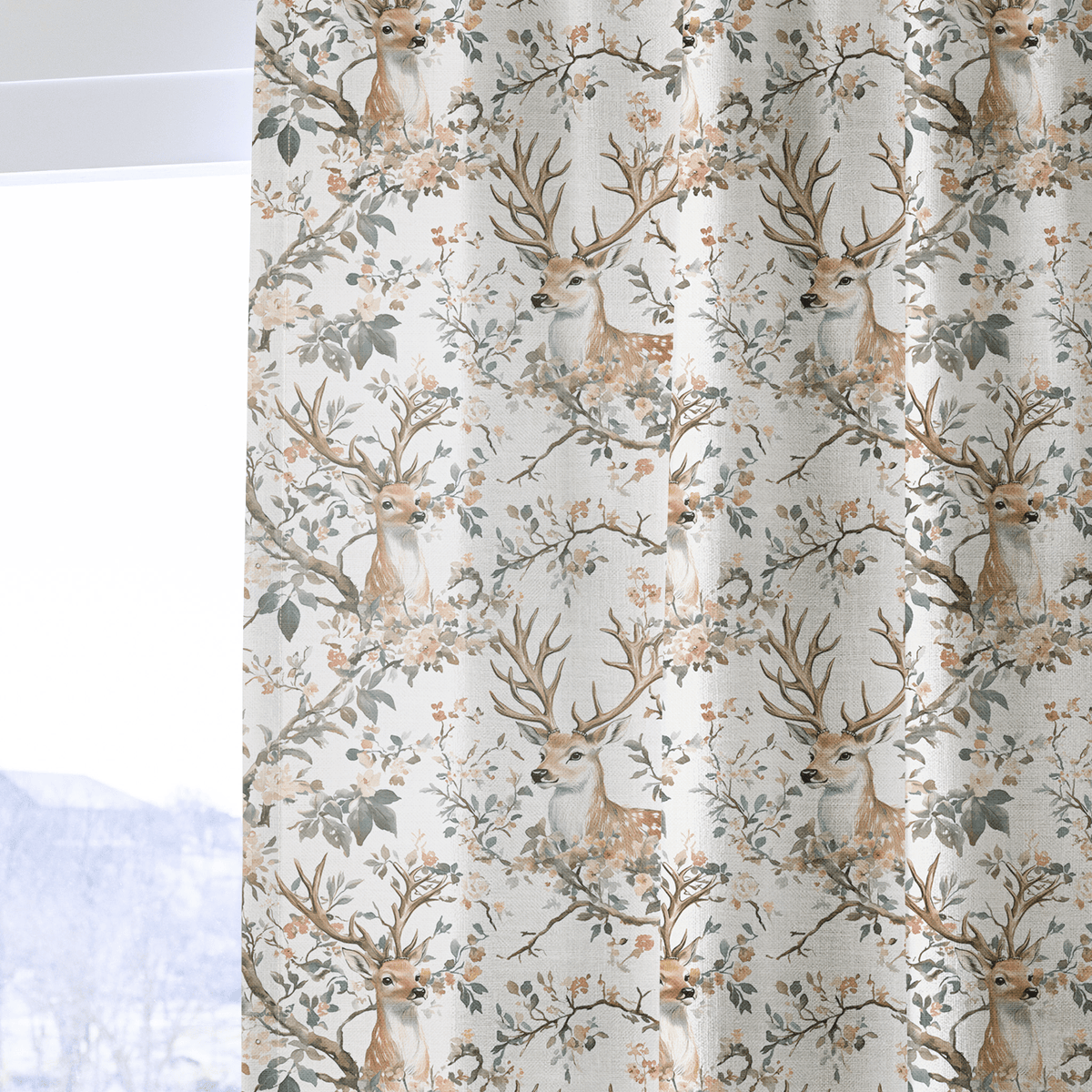 Woodland Majesty - Curtain Panel - The Drapery