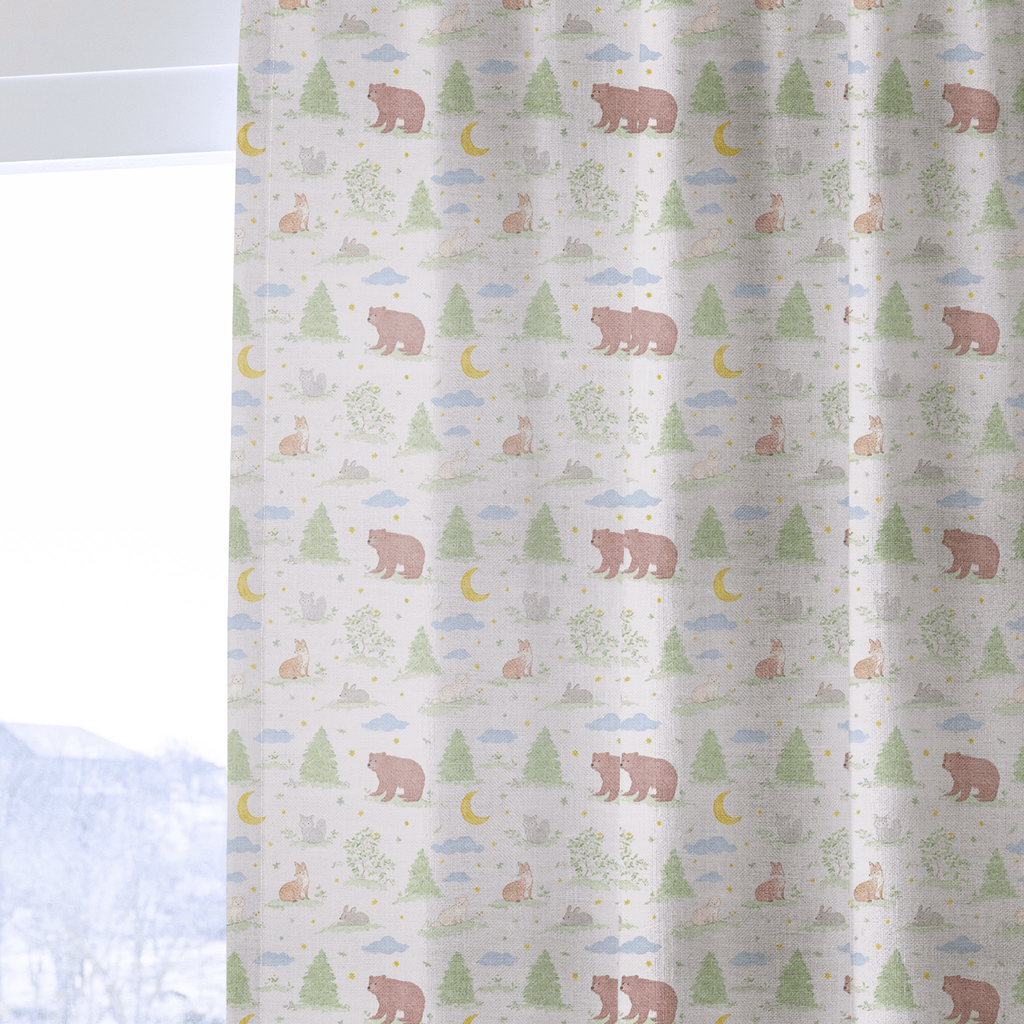 Woodland Nights_ - Curtain Panel - The Drapery