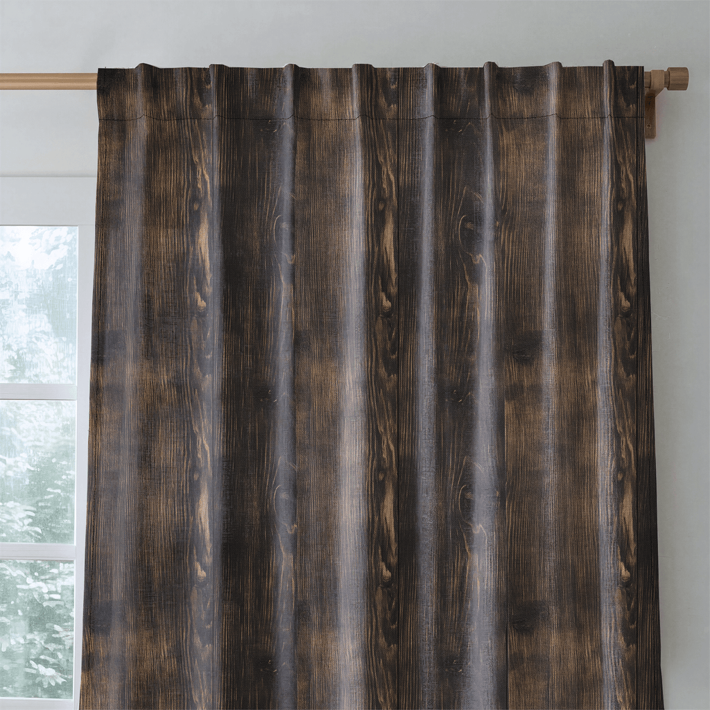 Worn Timber - Curtain Panel - The Drapery