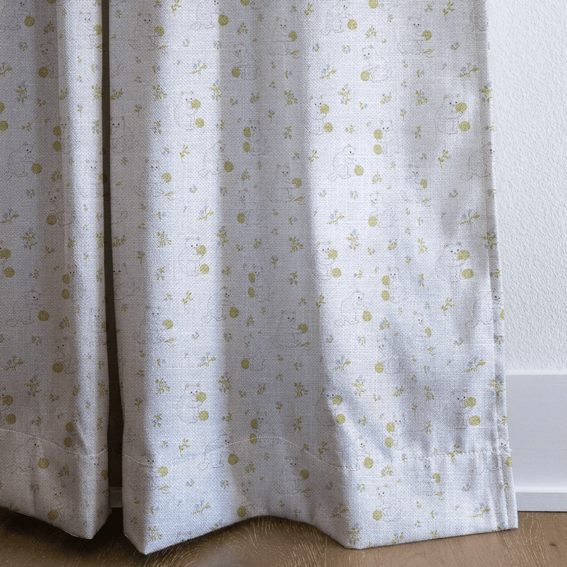 Yarn Kittens - Curtain Panel - The Drapery