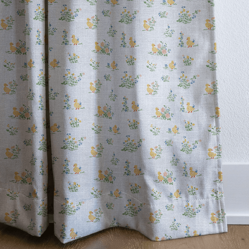 Yellow Ducklings - Curtain Panel - The Drapery