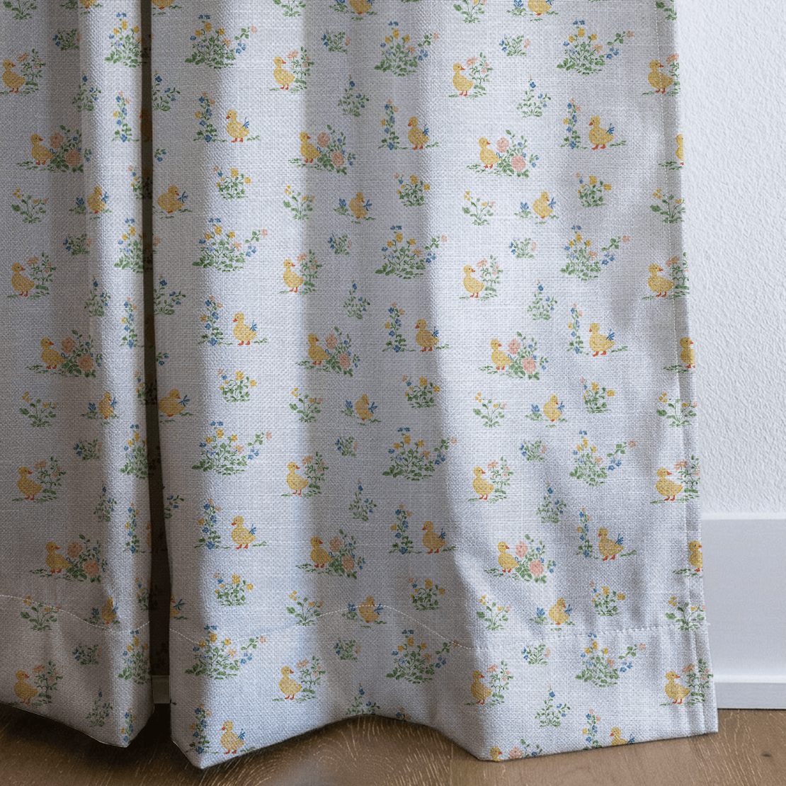 Yellow Ducklings - Curtain Panel - The Drapery