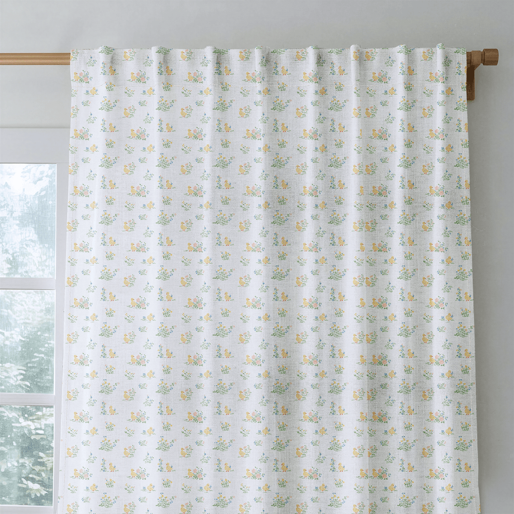 Yellow Ducklings - Curtain Panel - The Drapery