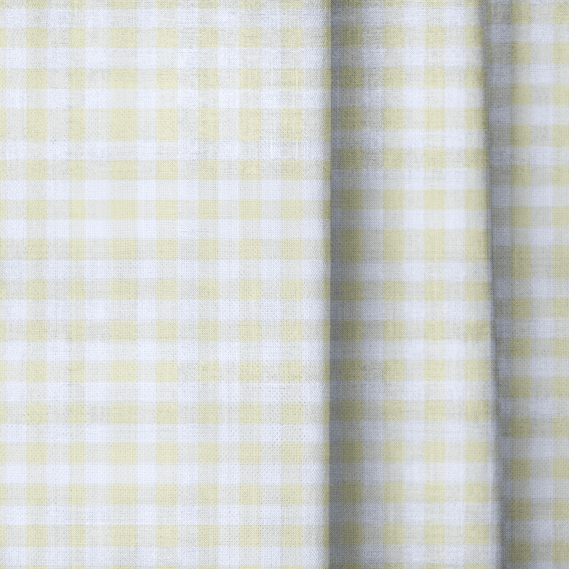 Yellow Gingham - Curtain Panel - The Drapery