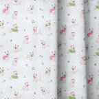 Yorkie Garden - Curtain Panel - The Drapery