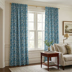 Zelda Blues - Curtain Panel - The Drapery